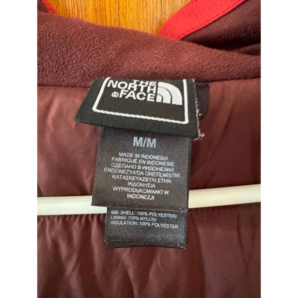 The North Face Mens Red Hooded Softshell Insulated Jacket Size Medium M - Picture 7 of 10